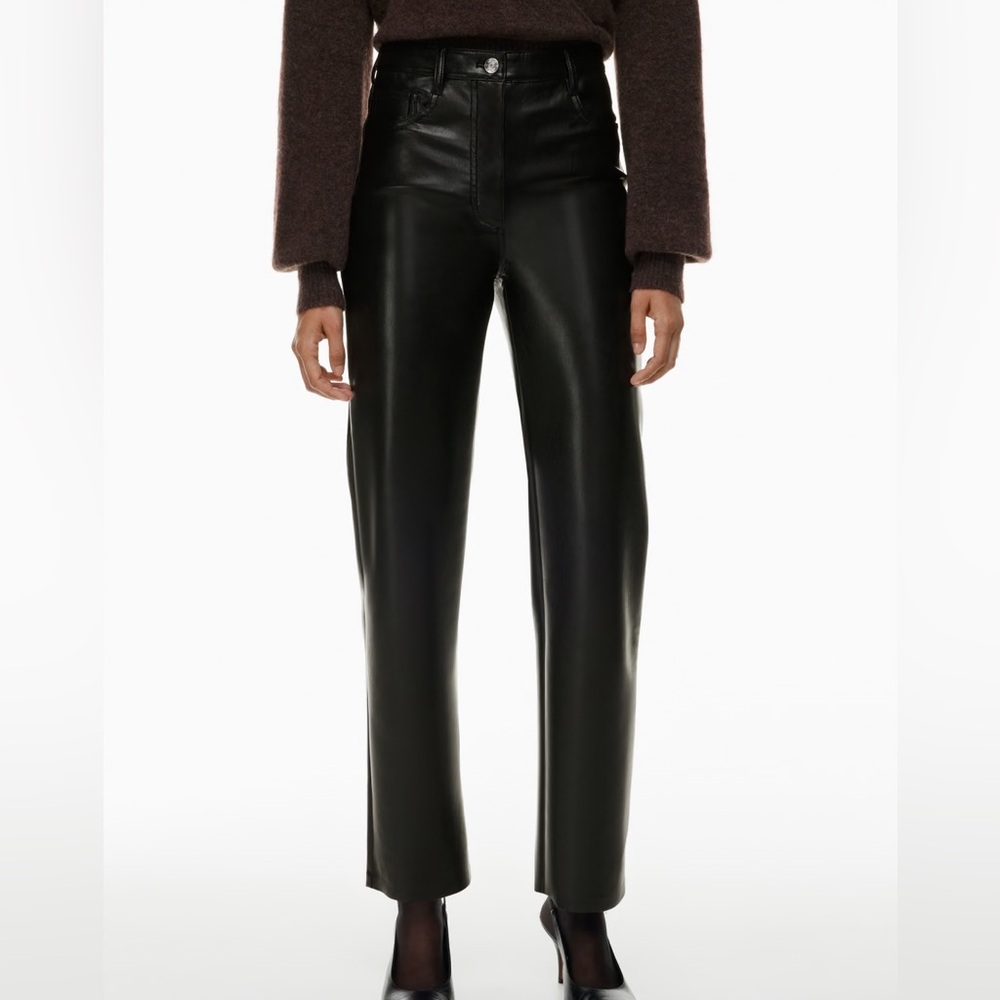 Aritzia Wilfred Melina Leather Pants